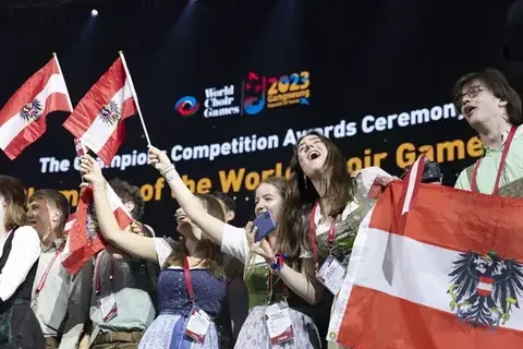 Champions Competition awards ceremony at the World Choir Games