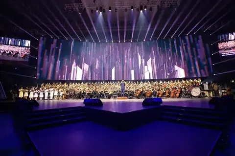 Opening ceremony stage at the World Choir Games