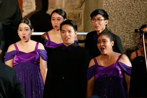 Youth choir performing at the World Choir Games